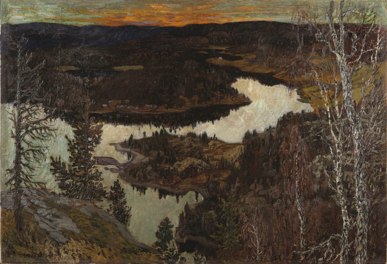 秋天，Nordingrå 作者 赫尔默·奥斯隆