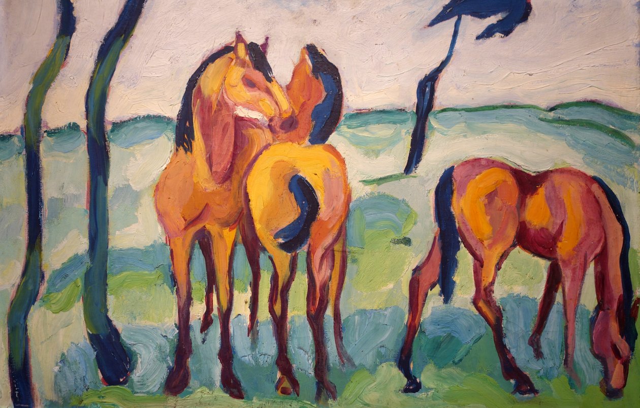 三匹马 作者 赫尔姆特·马克（Helmuth Macke）