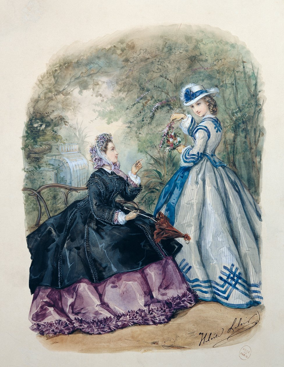1863年的女性下午服饰 作者 埃洛伊·卢瓦尔
