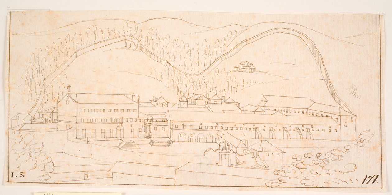 山间修道院景观 作者 下摆