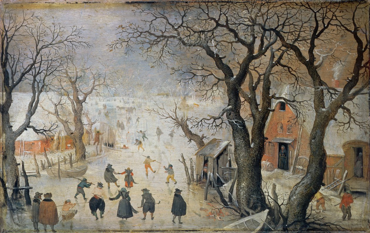 冬季场景，c.1610 作者 亨德里克·阿弗坎普