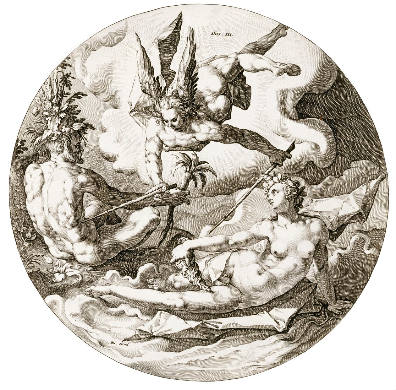 第三天 作者 亨德里克·古尔齐乌斯（Hendrik Goltzius）