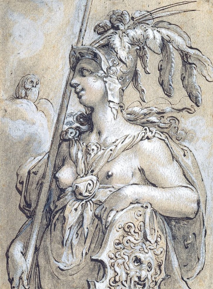 密涅瓦 作者 亨德里克·古尔齐乌斯（Hendrik Goltzius）