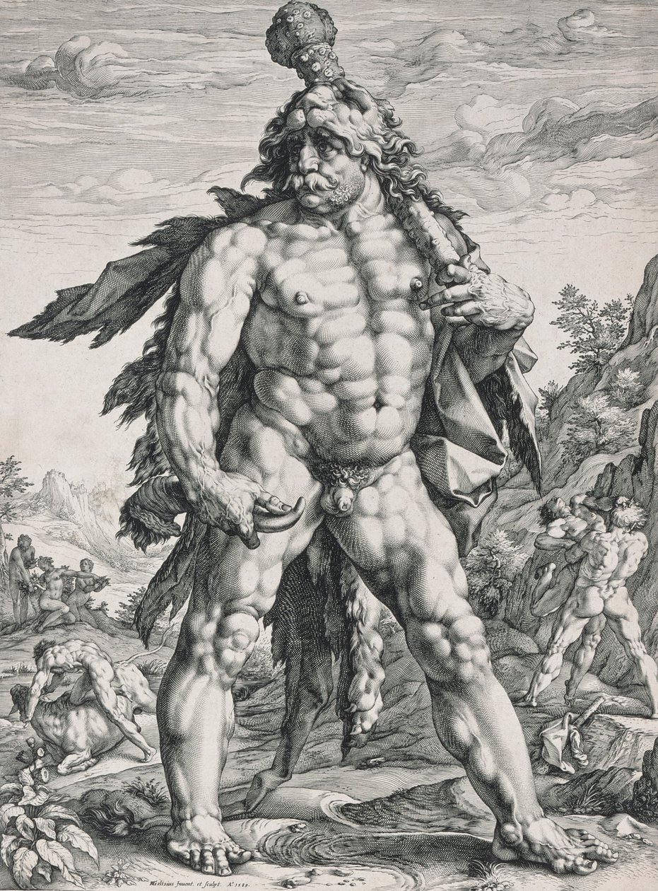 伟大的赫拉克勒斯 作者 亨德里克·古尔齐乌斯（Hendrik Goltzius）