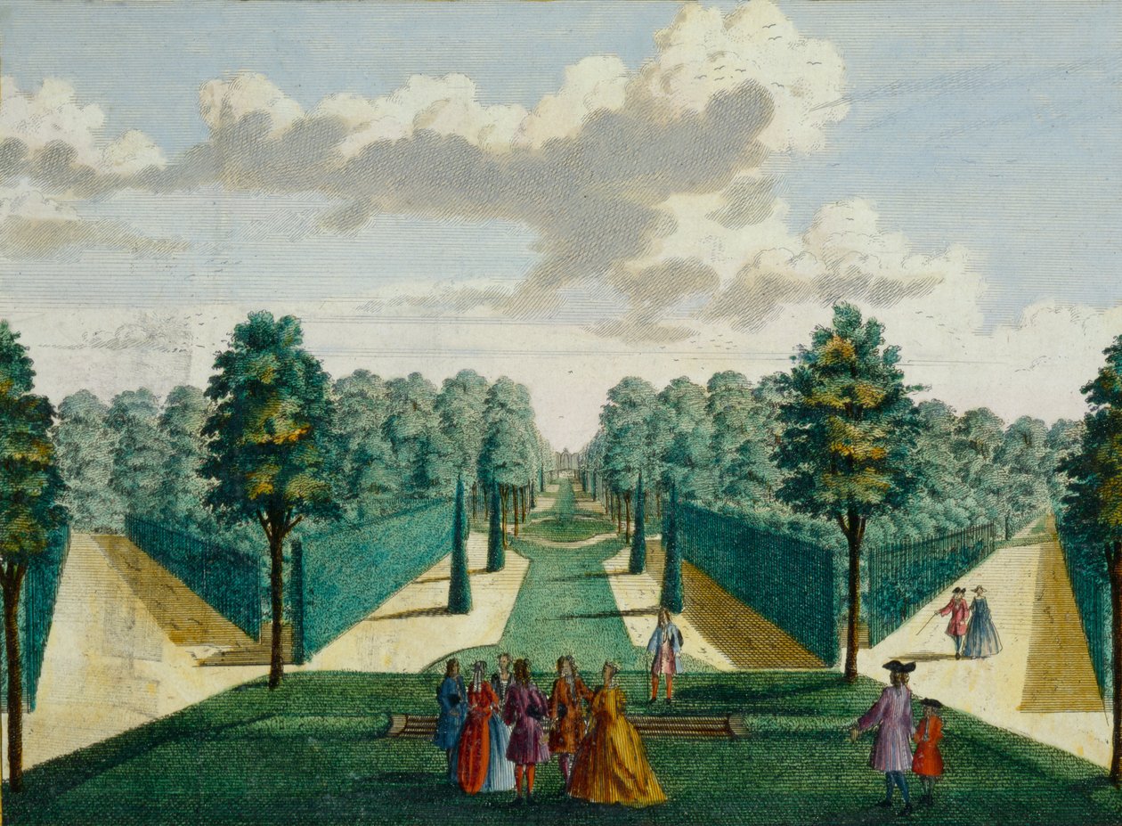 设计花园，c.1700 作者 亨德里克·德（Hendrick de）和布劳里乌斯·范尼德克（Brouerius Van Nidek）