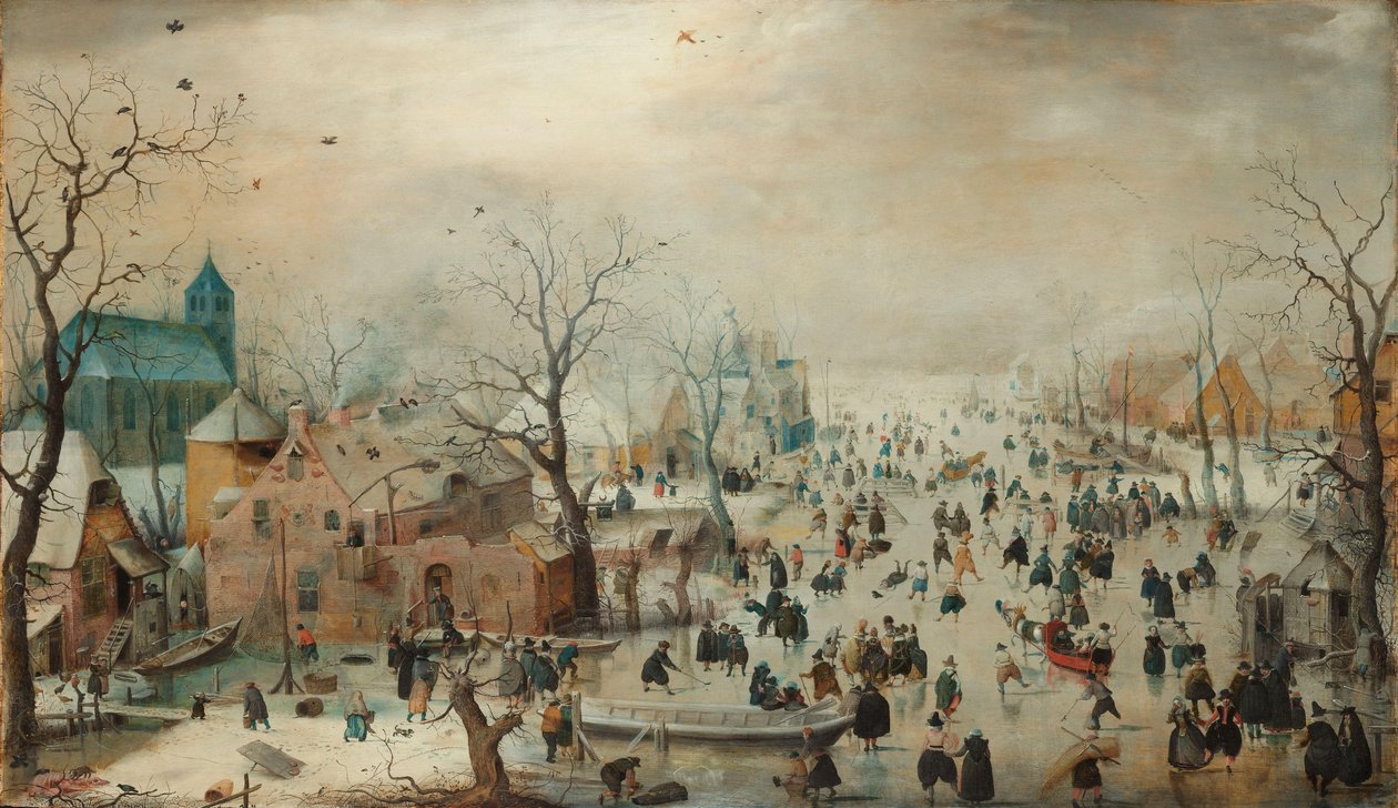 Winter Landscape with Ice Skaters Winter Landscape with Skaters 作者 亨德里克·阿弗坎普