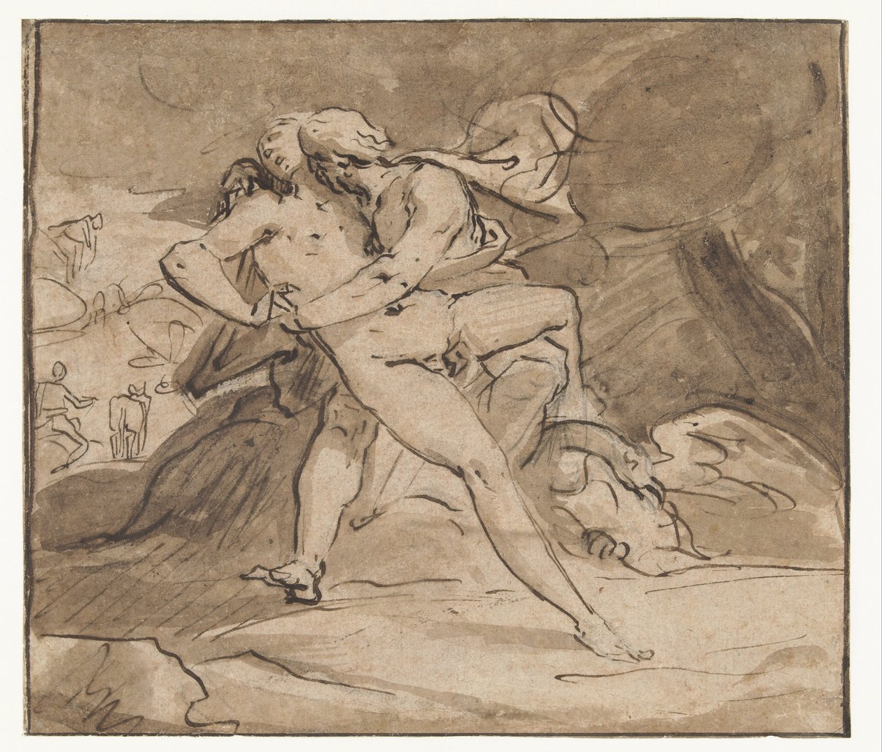 木星拥抱木卫一 作者 Hendrick Goltzius (学校)