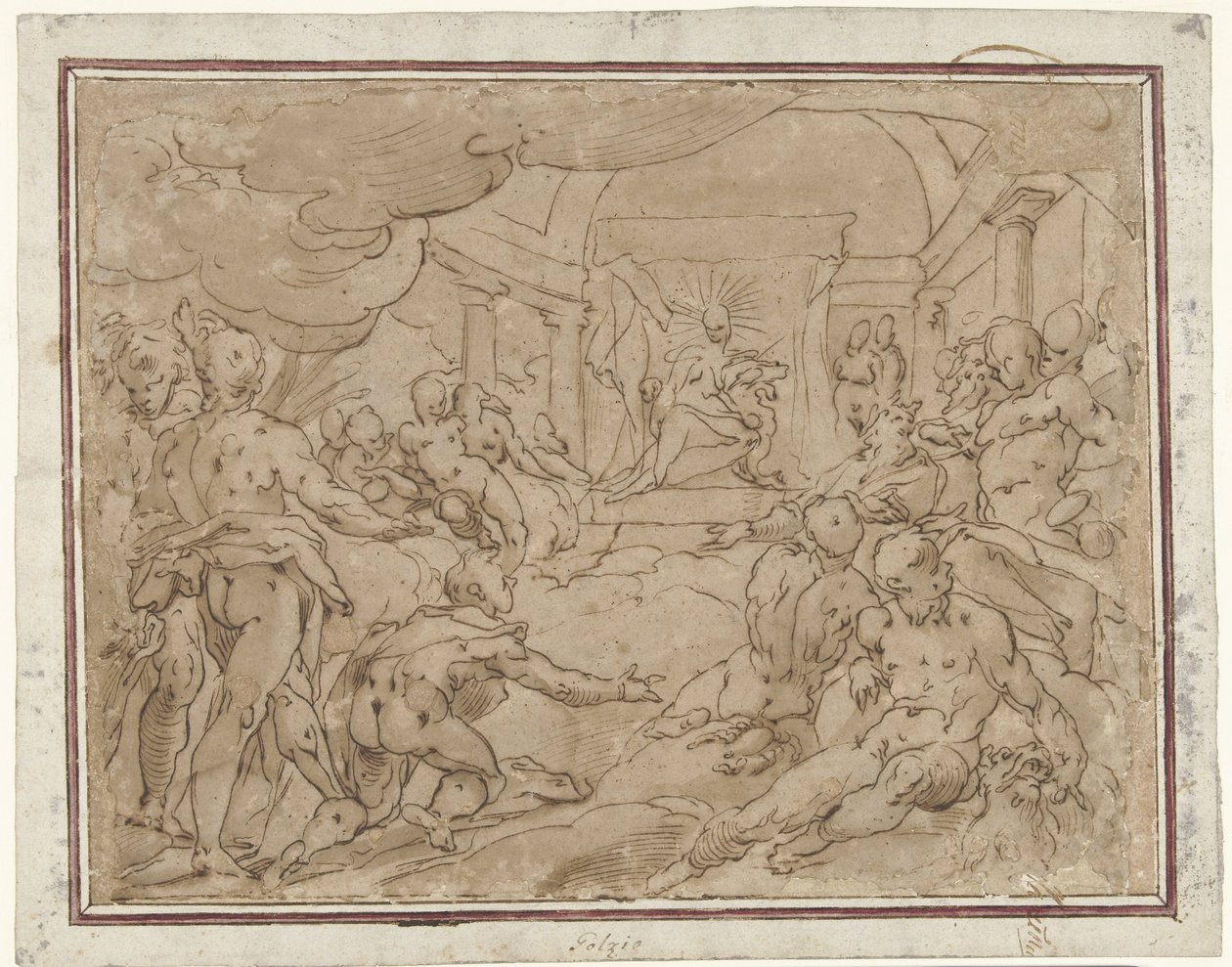 辉腾向阿波罗请求太阳战车 作者 Hendrick Goltzius (学校)