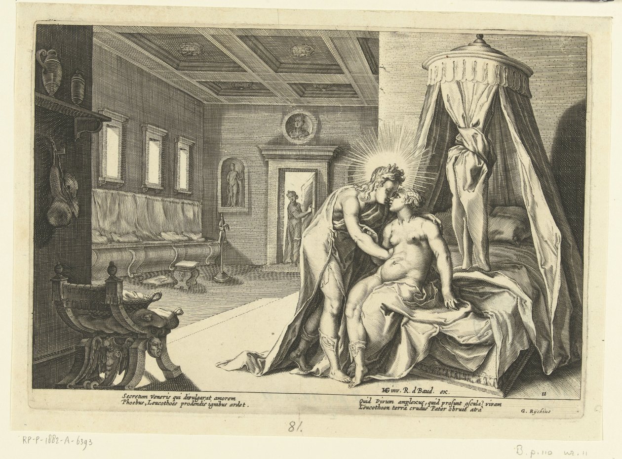 阿波罗引诱露科西娅
奥维德的《变形记》（丛书名） 作者 Hendrick Goltzius（工作室）