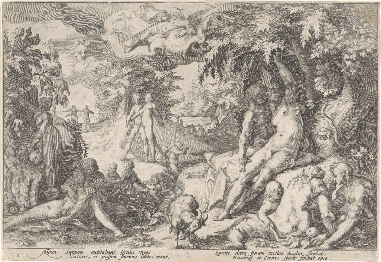 黄金时代
奥维德的《变形记》（丛书名） 作者 Hendrick Goltzius（工作室）