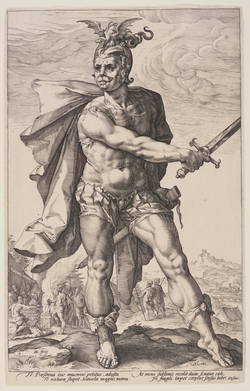 Mucius Scaevola，选自《罗马英雄传 作者 亨德里克·戈尔齐乌斯