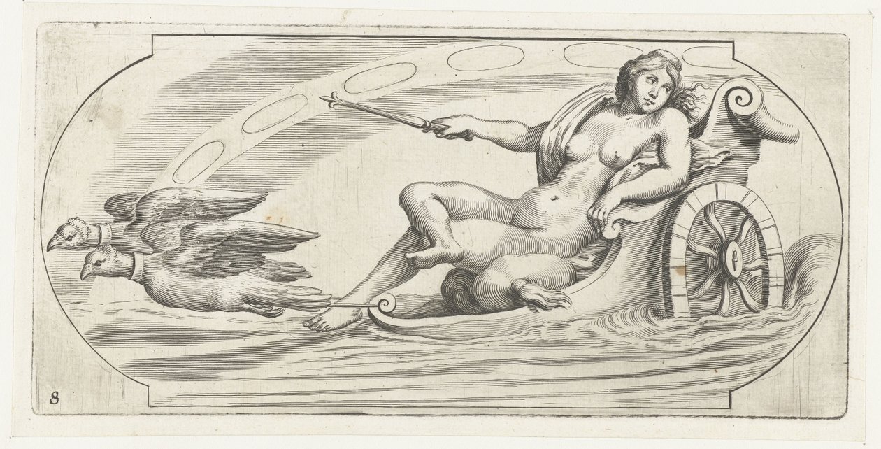 战车上的极光
Nouveau Livre des Dieux et Deeßes De la Marine Bouckje of Sea Gods and Goddesses（丛书名） 作者 亨德里克·德凯泽 (I)