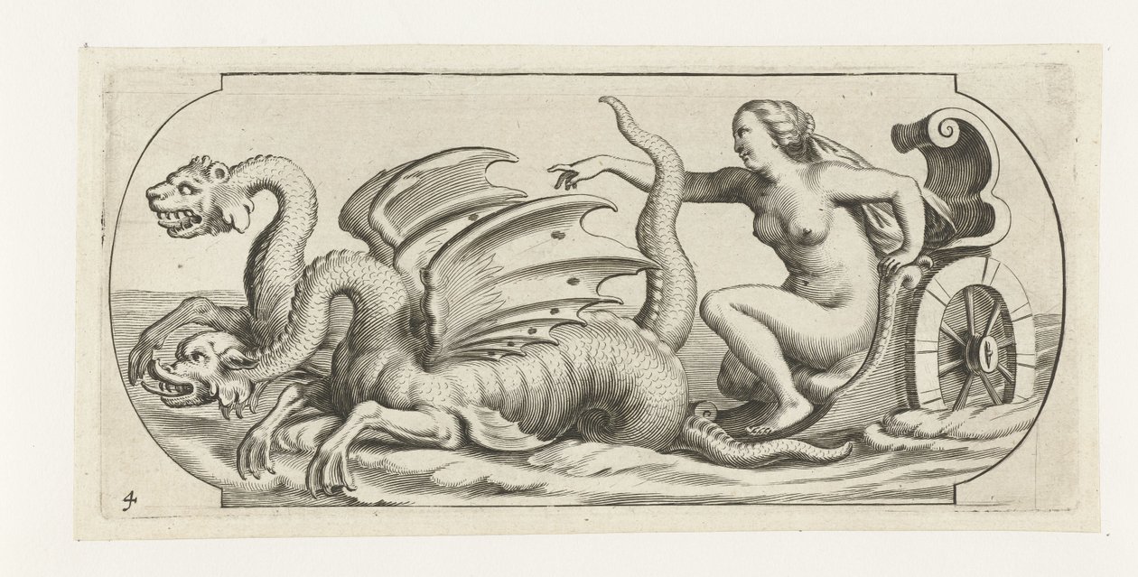 战车上的女神 Nouveau Livre des Dieux et Deeßes De la Marine Bouckje van Sea Gods and Goddesses（系列标题） 作者 亨德里克·德凯泽 (I)