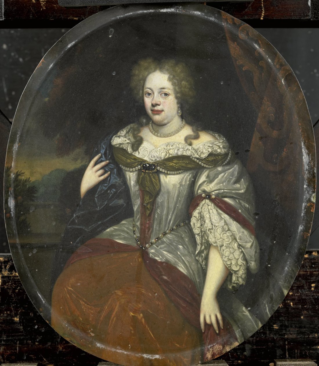 汉斯-威廉-凡-艾尔瓦之妻、凡-艾尔瓦男爵夫人弗鲁克肖像，1658 年之后 作者 亨德里克·德瓦尔克