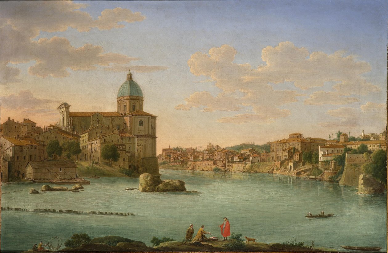 罗马，San Giovanni dei Fiorentini的景色 作者 亨德里克·弗朗斯·范·林特