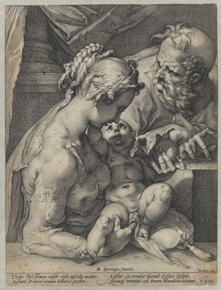 神圣家族 作者 亨德里克·古尔齐乌斯（Hendrik Goltzius）