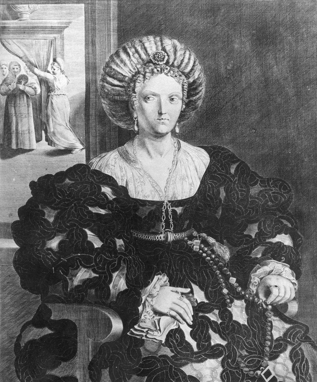 Lucrezia Borgia的肖像（1480-1519） 作者 亨德里克·范·巴伦