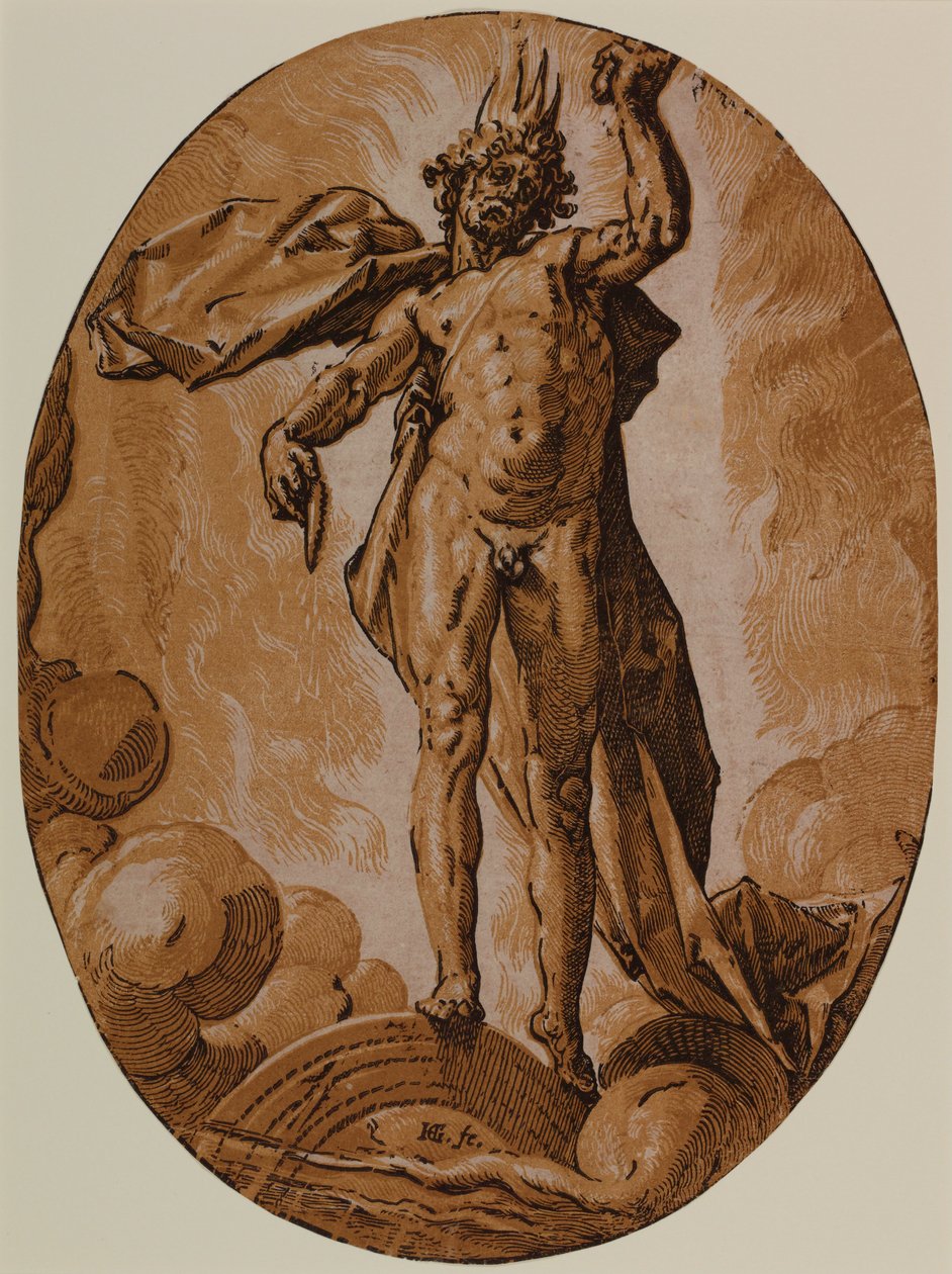 日（太阳神） 作者 亨德里克·古尔齐乌斯（Hendrik Goltzius）
