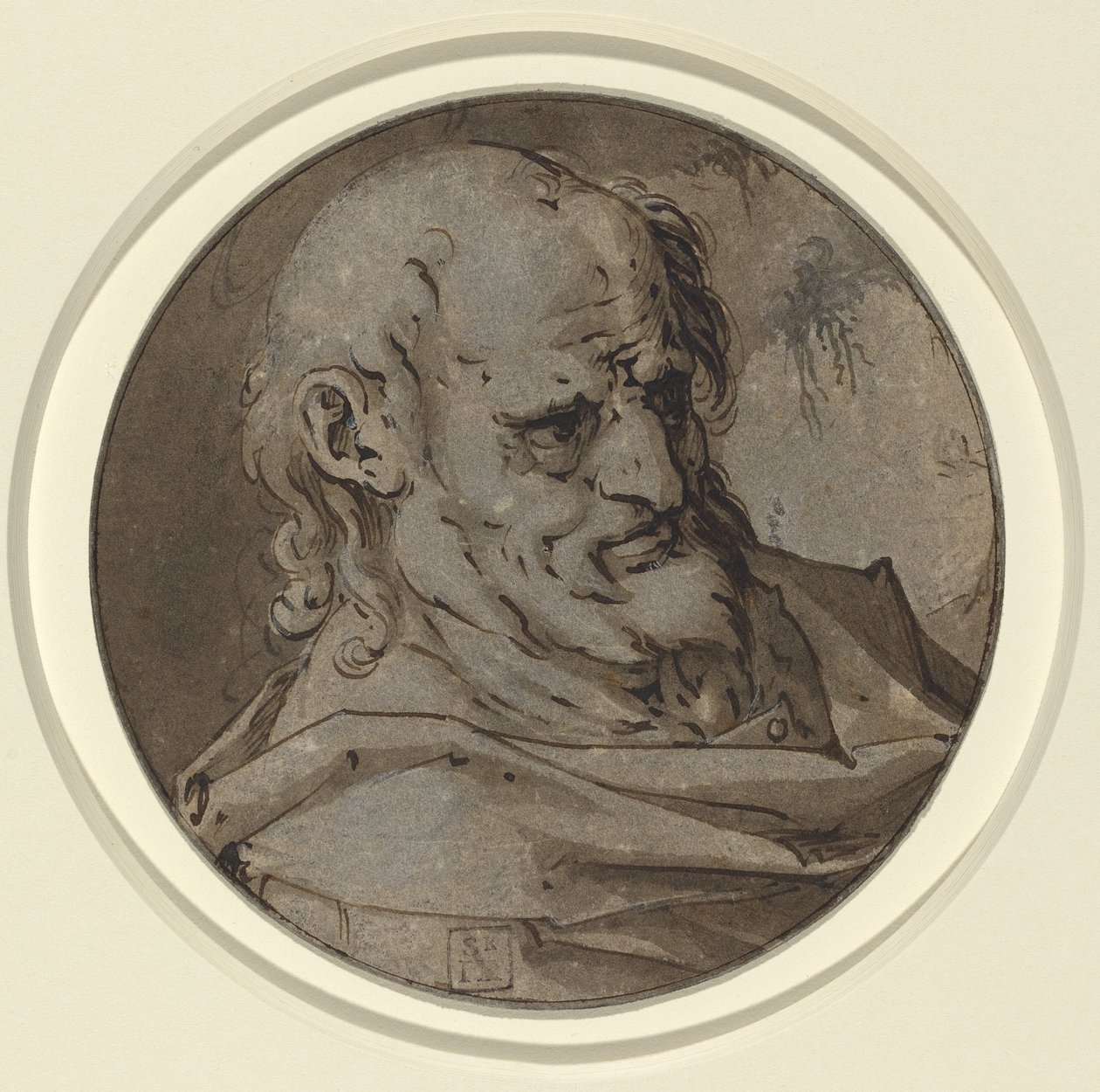 传教士的头 作者 亨德里克·古尔齐乌斯（Hendrik Goltzius）