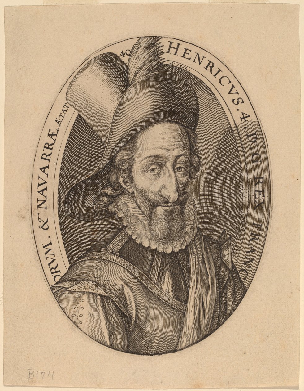 亨利四世，法国国王 作者 亨德里克·古尔齐乌斯（Hendrik Goltzius）