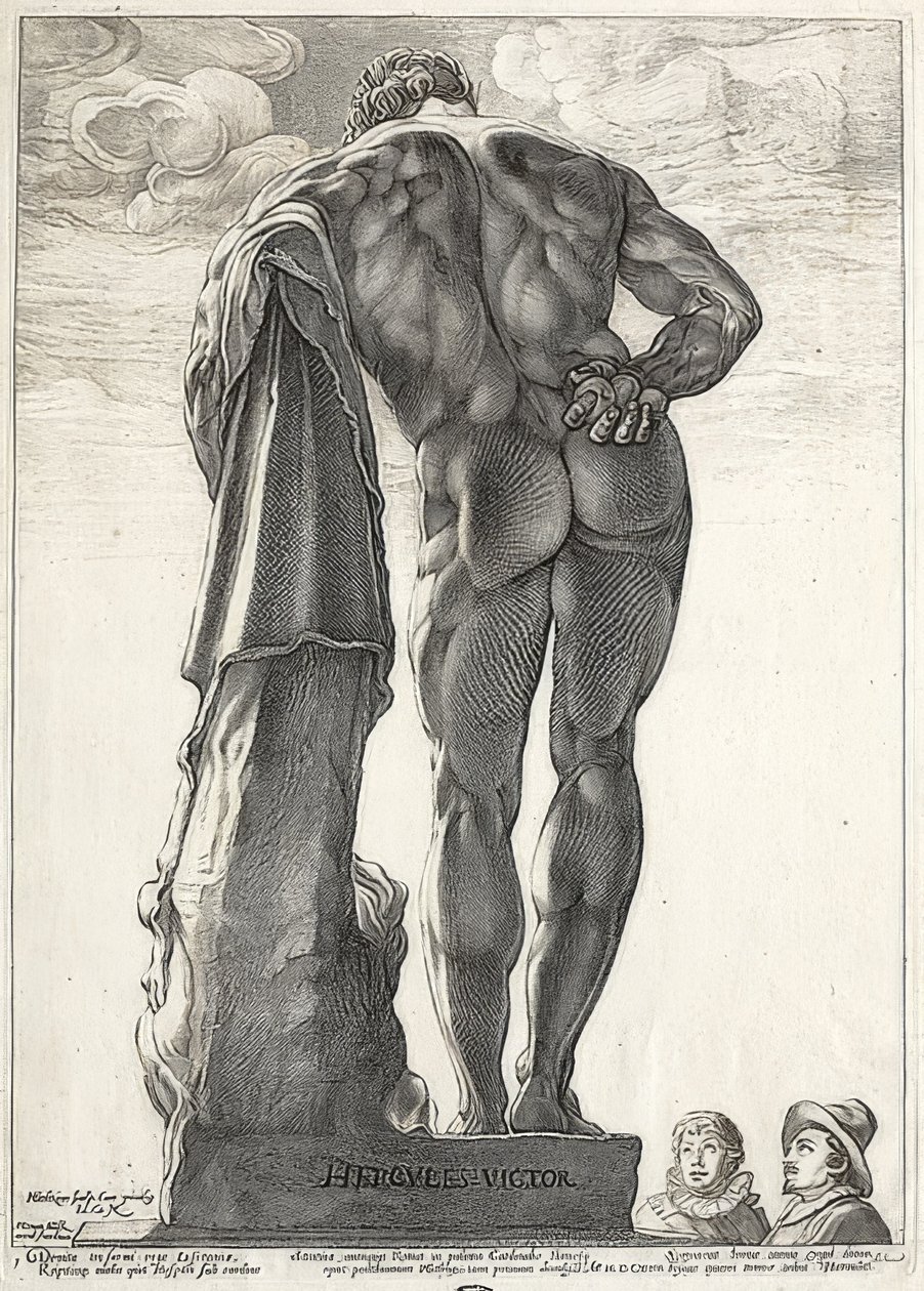 大力神法尔内塞。 1592 作者 亨德里克·古尔齐乌斯（Hendrik Goltzius）