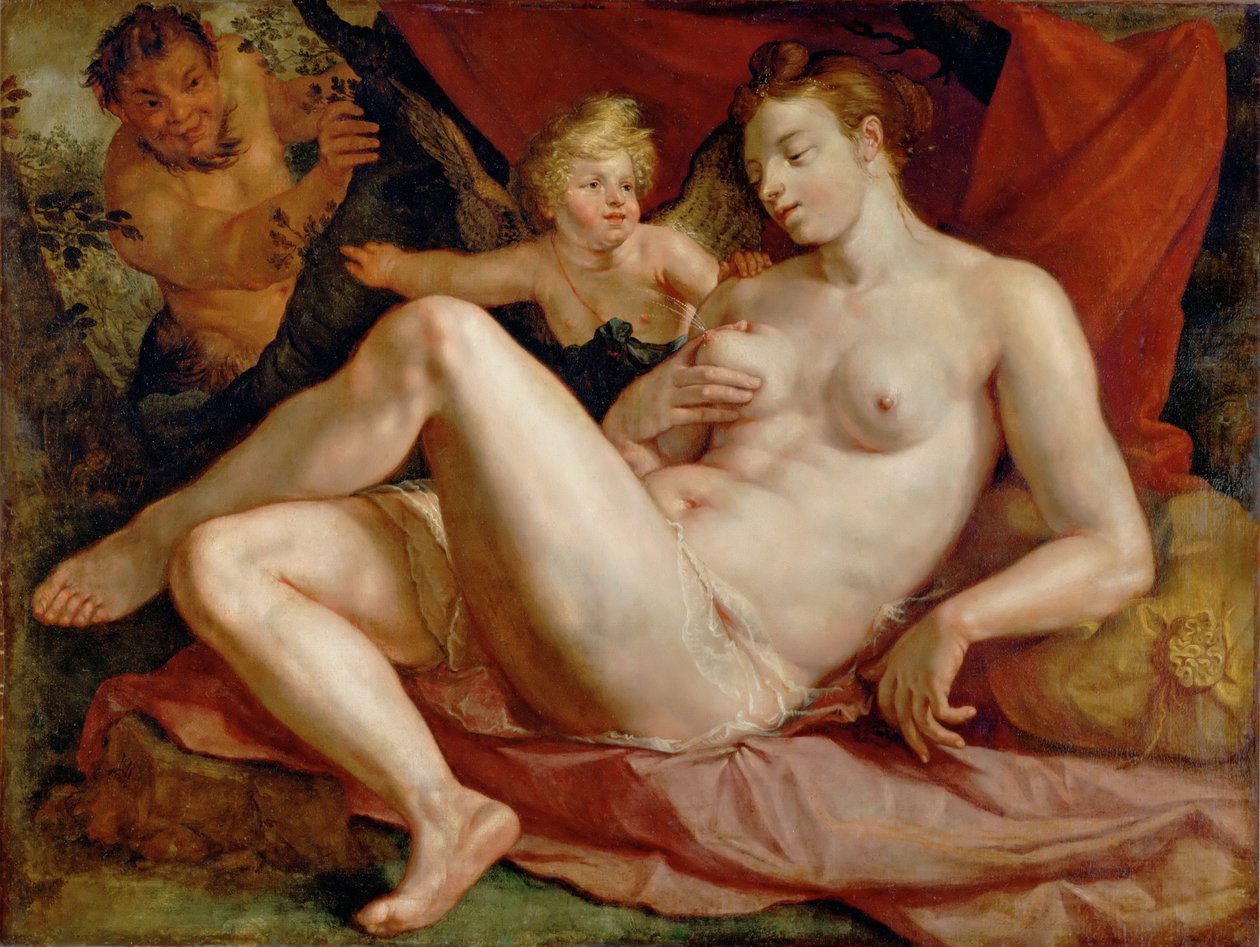 木星和Antiope 作者 亨德里克·古尔齐乌斯（Hendrik Goltzius）