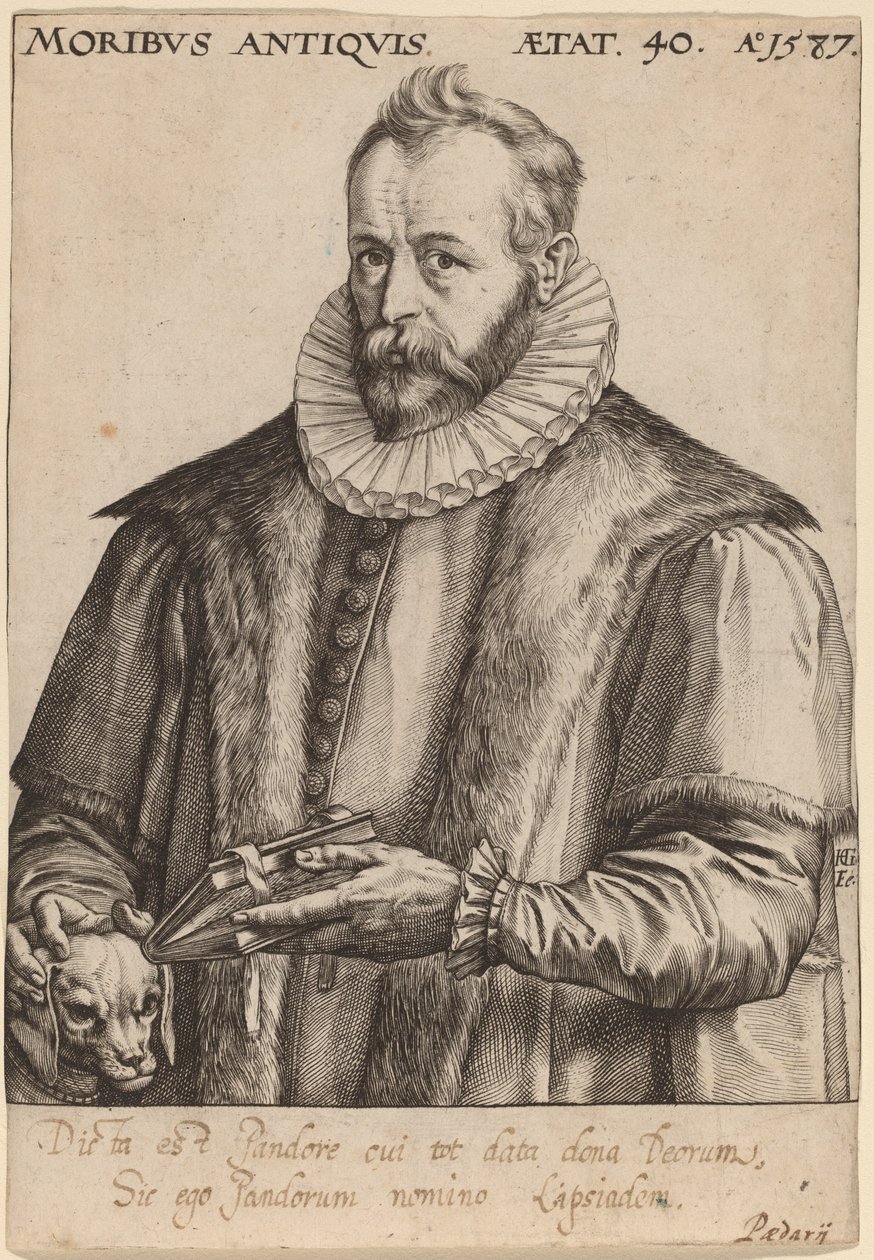 Justus Lipsius 作者 亨德里克·古尔齐乌斯（Hendrik Goltzius）
