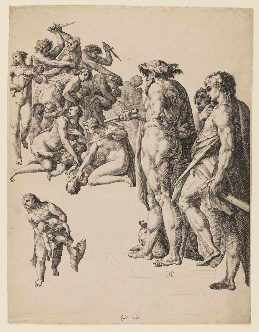 屠杀无辜者 作者 亨德里克·古尔齐乌斯（Hendrik Goltzius）