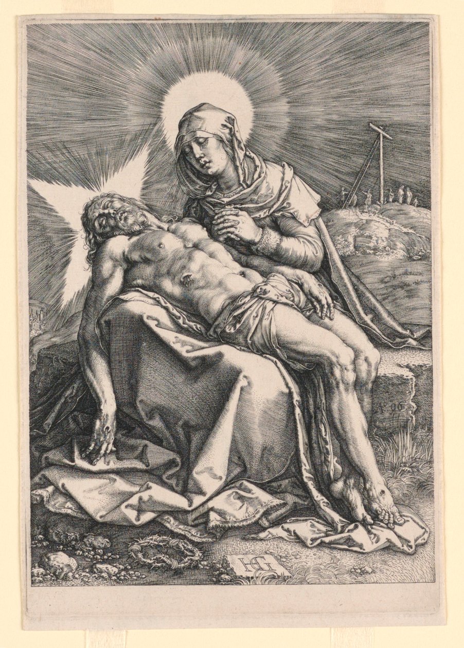 皮耶塔 作者 亨德里克·古尔齐乌斯（Hendrik Goltzius）