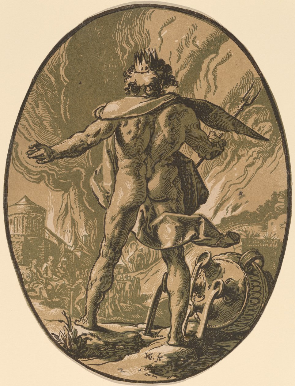 冥王星 作者 亨德里克·古尔齐乌斯（Hendrik Goltzius）