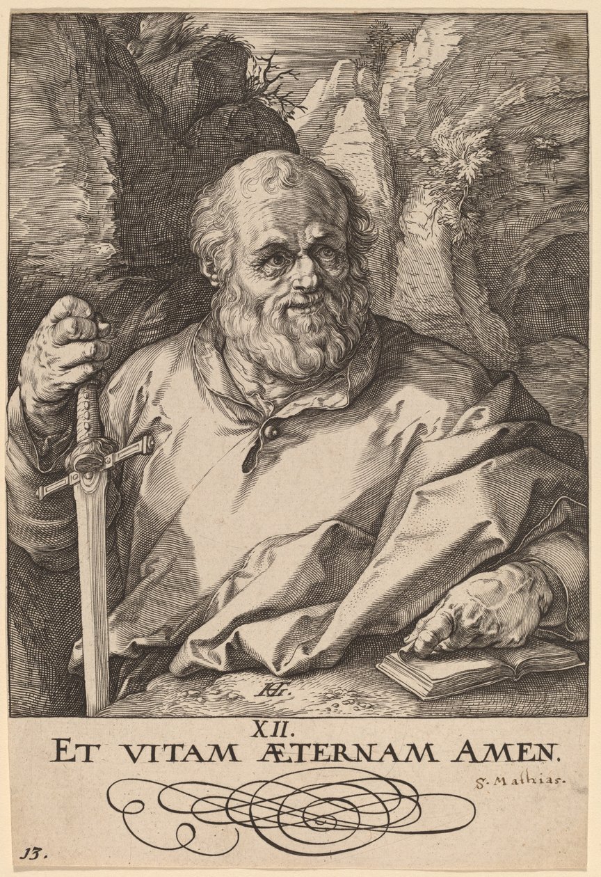 圣马蒂亚斯 作者 亨德里克·古尔齐乌斯（Hendrik Goltzius）