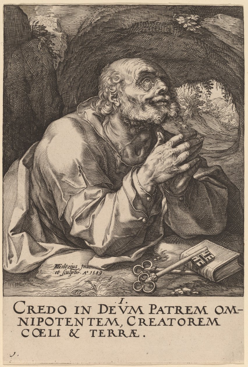 圣彼得 作者 亨德里克·古尔齐乌斯（Hendrik Goltzius）