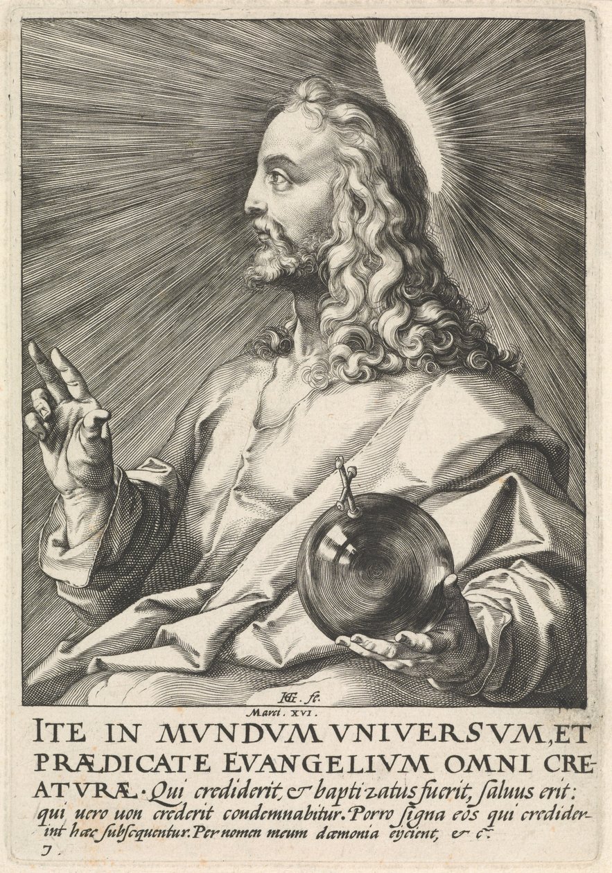 救世主蒙迪，约1589年（版画） 作者 亨德里克·古尔齐乌斯（Hendrik Goltzius）