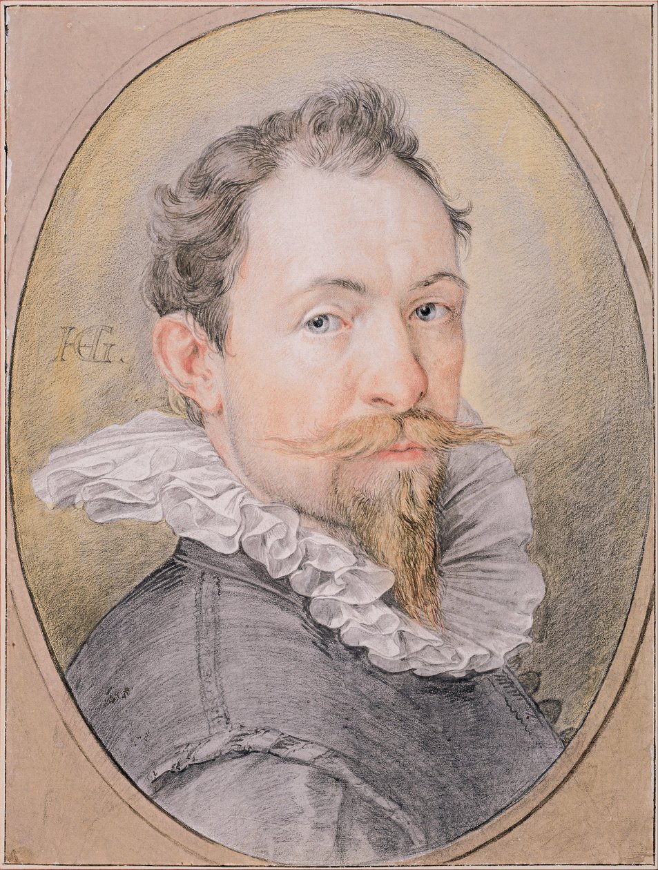 自画像，约 1593-1594 年 作者 亨德里克·古尔齐乌斯（Hendrik Goltzius）