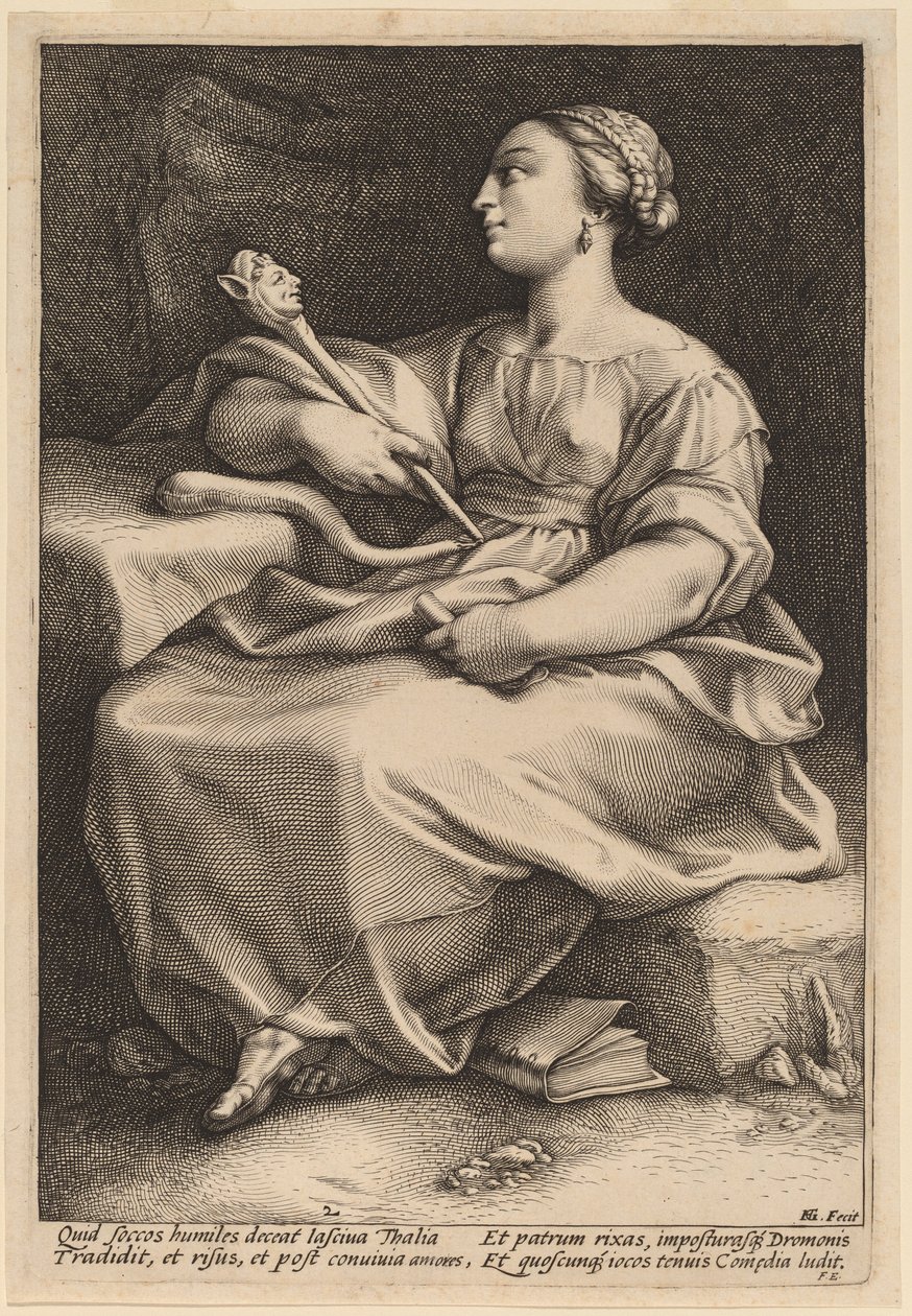 塔利亚 作者 亨德里克·古尔齐乌斯（Hendrik Goltzius）