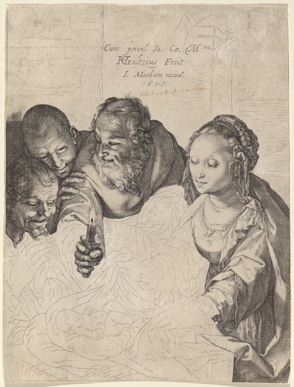 牧羊人的崇拜 作者 亨德里克·古尔齐乌斯（Hendrik Goltzius）