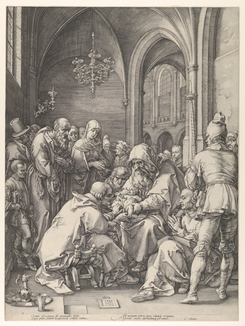 The Circumcision,.n.d.,n.d.。 作者 亨德里克·古尔齐乌斯（Hendrik Goltzius）