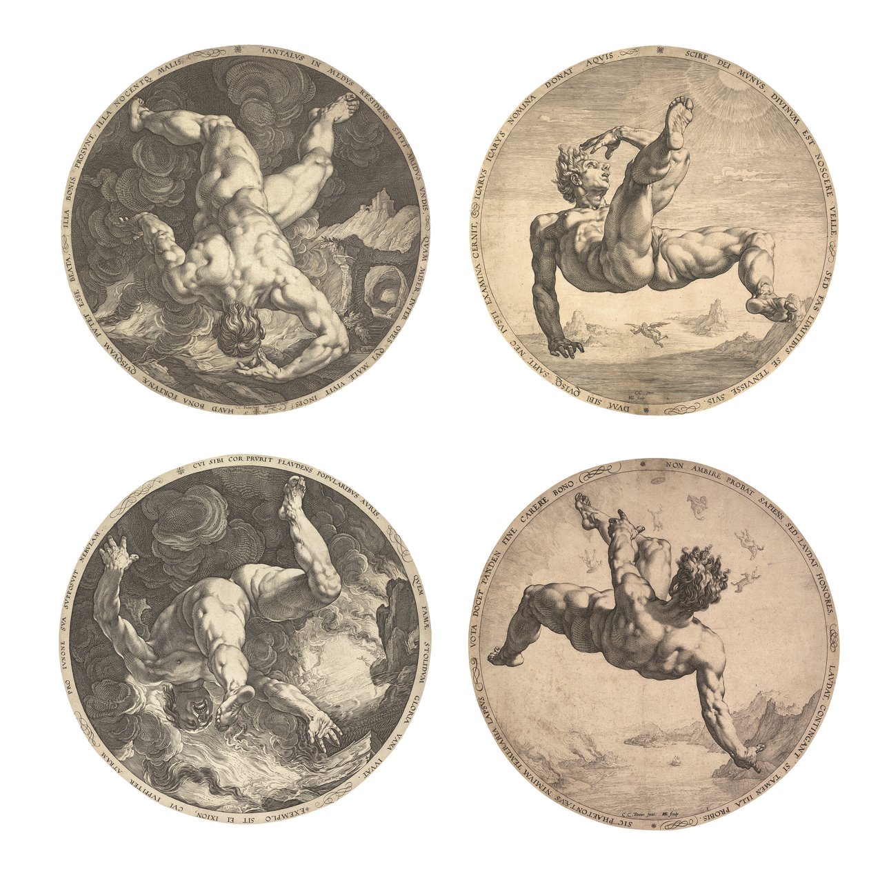 四大耻辱 作者 亨德里克·古尔齐乌斯（Hendrik Goltzius）