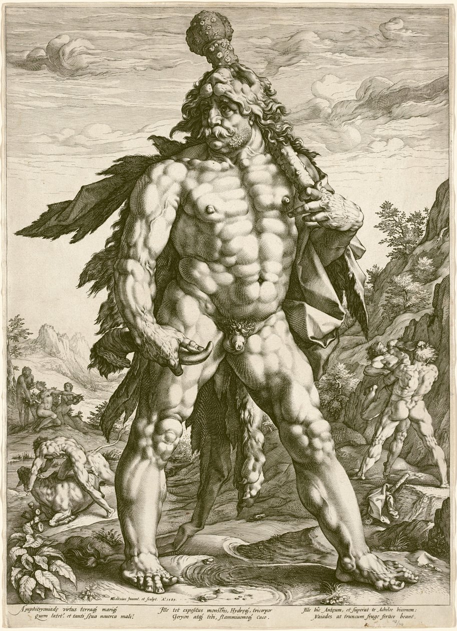 伟大的赫拉克勒斯 作者 亨德里克·古尔齐乌斯（Hendrik Goltzius）
