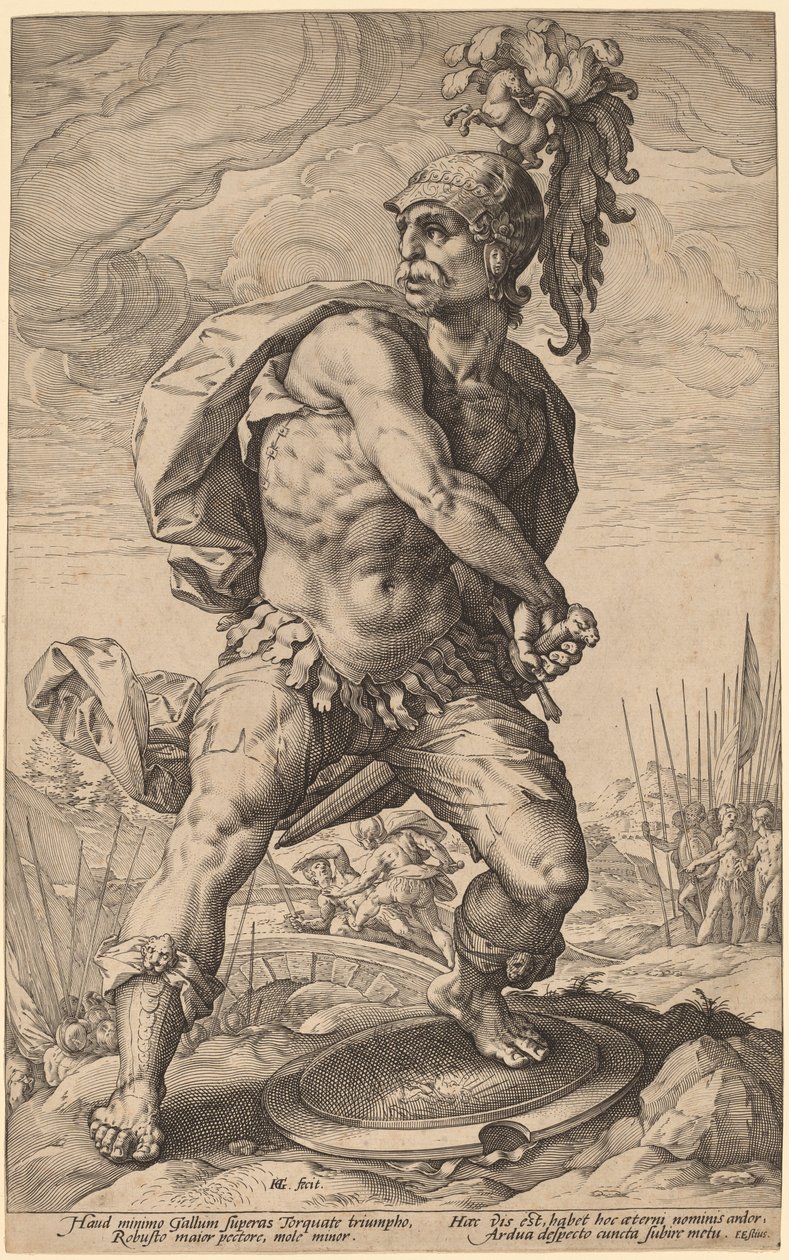 提图斯-曼利乌斯-托卡图斯 作者 亨德里克·古尔齐乌斯（Hendrik Goltzius）