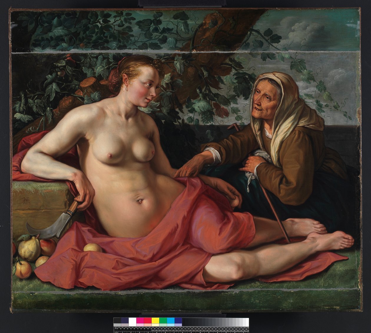 Vertumnus和Pomona，1615年 作者 亨德里克·古尔齐乌斯（Hendrik Goltzius）