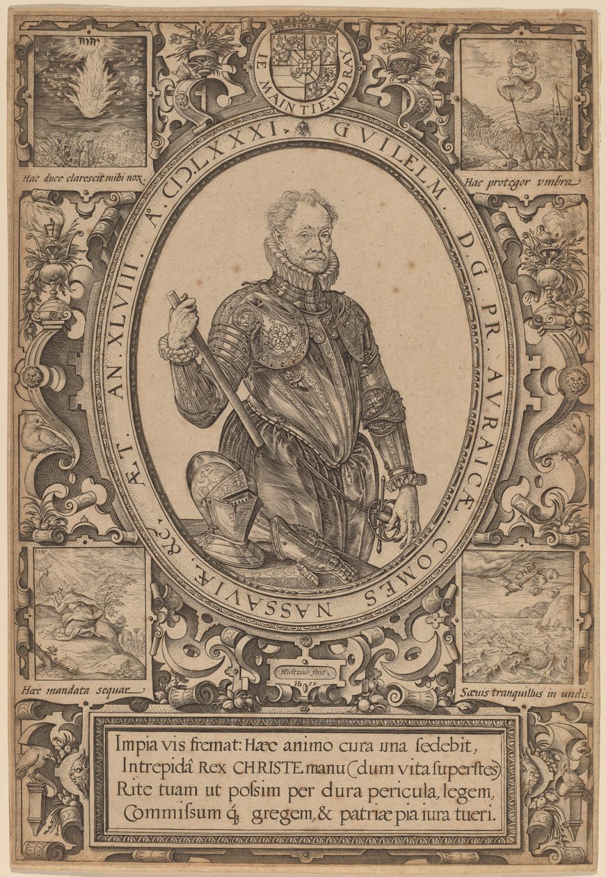 威廉，拿骚伯爵，奥兰治王子 作者 亨德里克·古尔齐乌斯（Hendrik Goltzius）