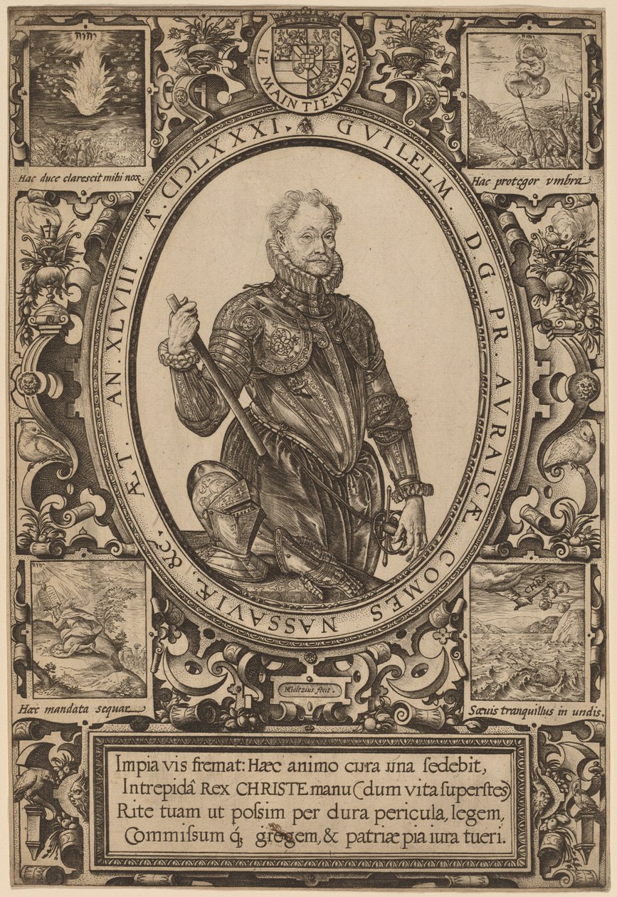 威廉，拿骚伯爵，奥兰治亲王 作者 亨德里克·古尔齐乌斯（Hendrik Goltzius）
