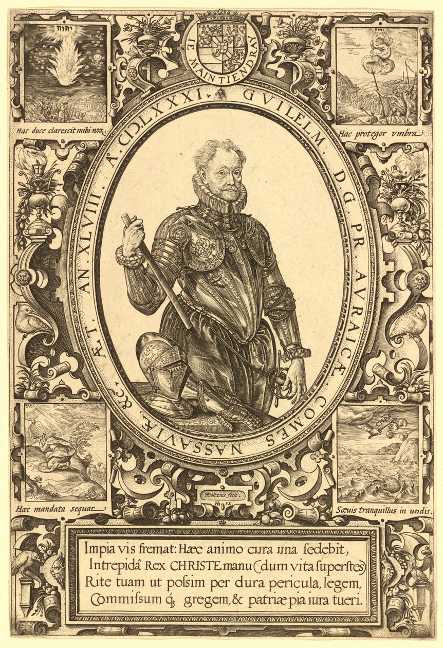 威廉，拿骚伯爵，奥兰治亲王 作者 亨德里克·古尔齐乌斯（Hendrik Goltzius）