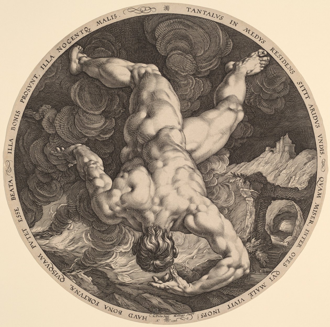 坦塔卢斯 作者 Hendrik Goltzius，在 Cornelis Cornelisz van Haarlem 之后