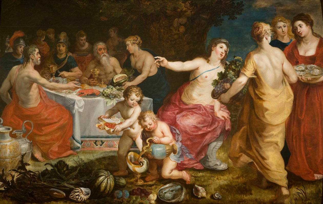 Achelous的节日，1610-1615。 作者 亨德里克·巴伦·范
