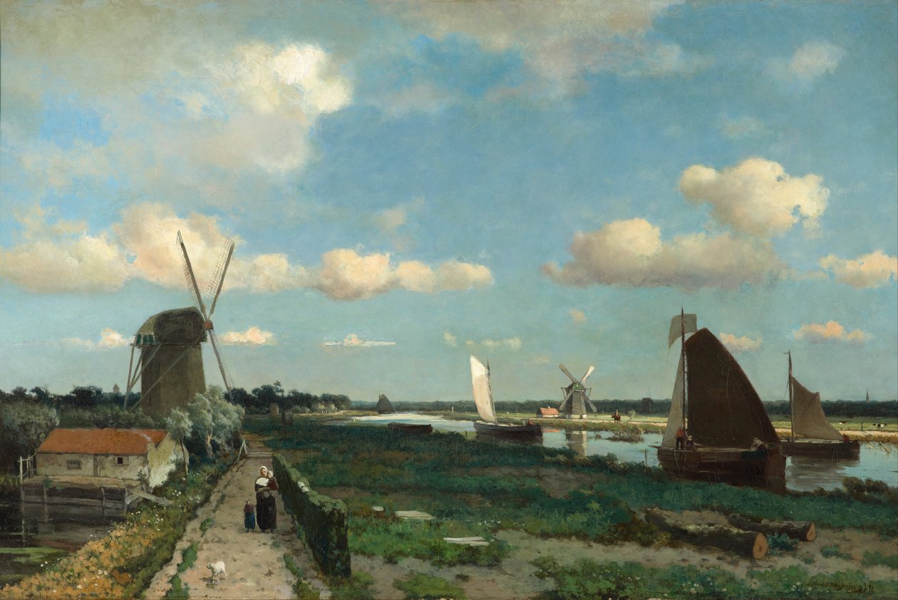 Trekvliet，1870年 作者 亨德里克·约翰内斯·魏森布鲁赫