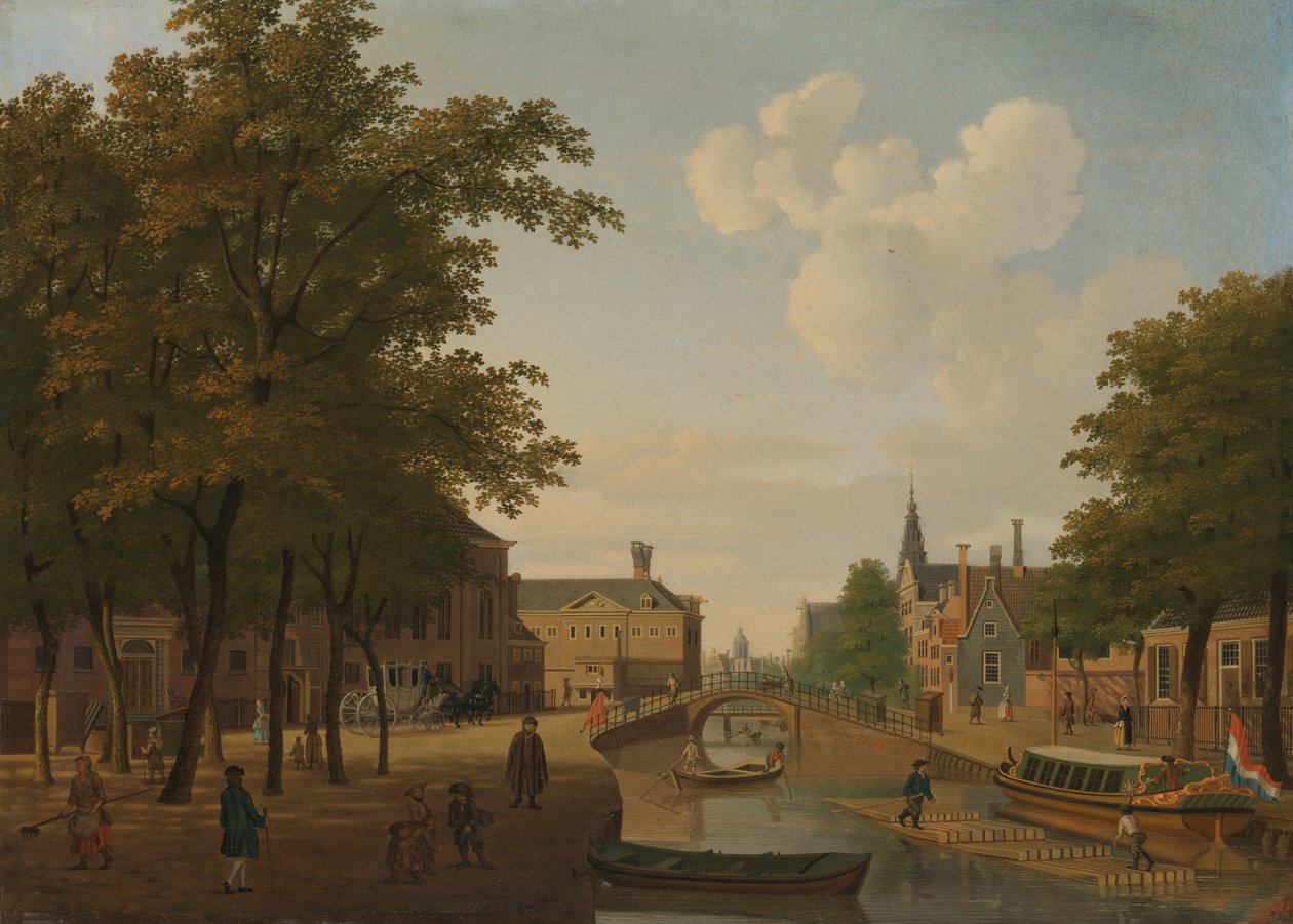 阿姆斯特丹 Houtmarkt 街景 作者 亨德里克·基恩