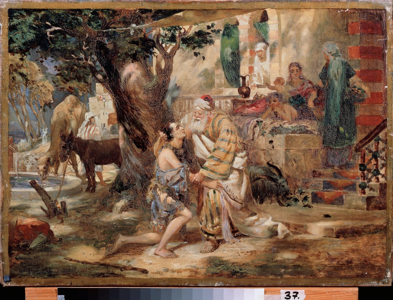 浪子回头亨利克-西米拉兹基（Henryk Siemiradzki，1843-1902 年）的画作，布面油画。波兰艺术 作者 亨里克·谢米拉兹基