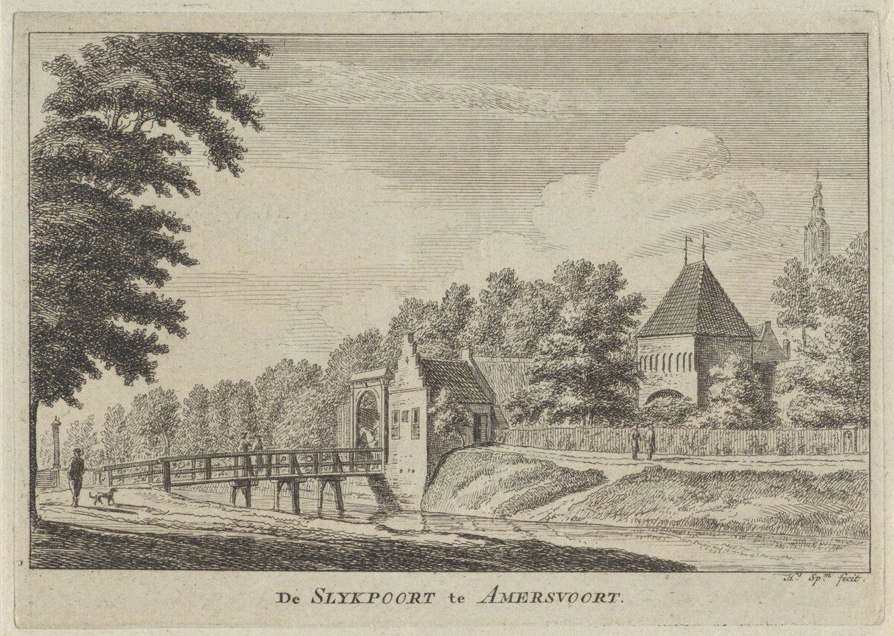 阿默斯福特的斯莱克波特（Slijkpoort）景观
阿默斯福特的斯莱克波特（物体上的标题） 作者 亨德里克·斯皮尔曼
